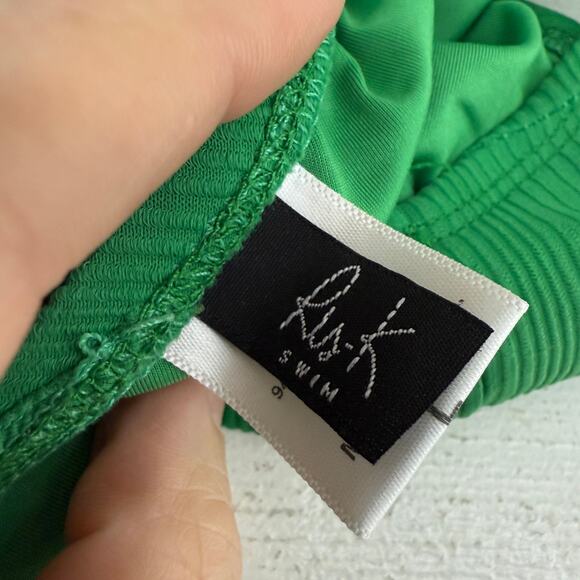 Ris-k Gazer Bottom Green Cheeky Bikini Bottom Womens Large - Picture 4 of 7